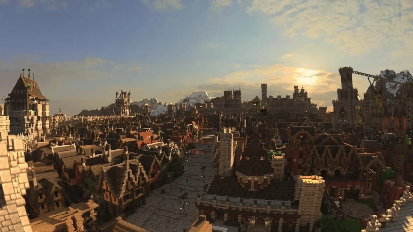 Энтузиаст построил в Minecraft фэнтези-мир