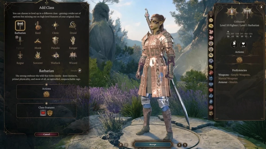 Larian представила последнюю четверку новых подклассов в Baldurʼs Gate 3