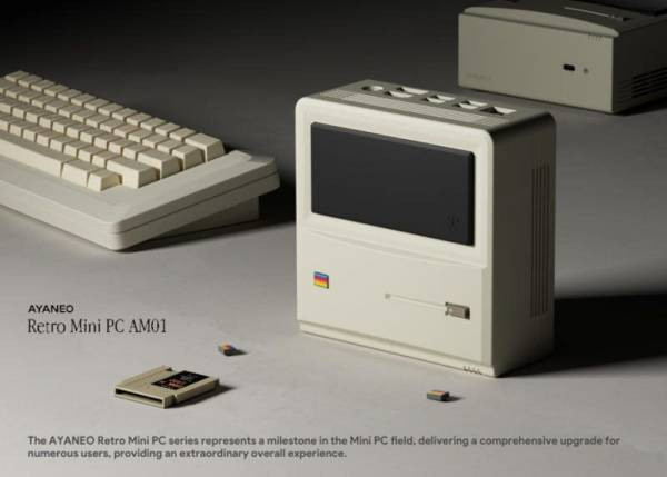 Представлен мини-ПК AYANEO AM01 в стиле классического Apple Macintosh