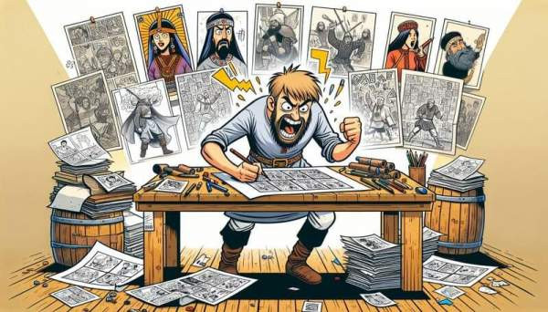 От наброска до шедевра: Процесс создания современного комикса