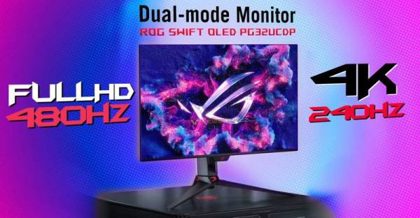 ASUS готовит игровой OLED-монитор ROG Swift PG32UCDP с парой режимов: 4K и 240 Гц или Full HD и 480 Гц – Портал статей