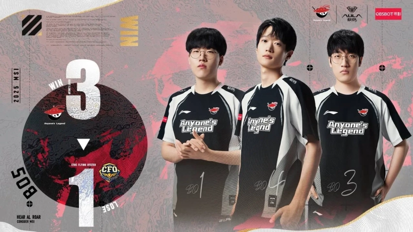 Anyoneʼs Legend отправила CTBC Flying Oyster домой на MSI 2025 по League of Legends