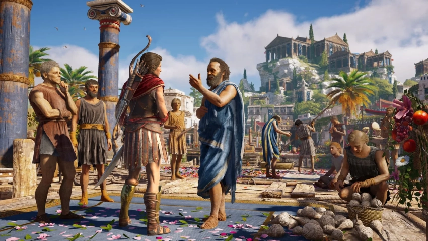 Разработчики Assassinʼs Creed Odyssey рассказали, как в мире игры появились огромные статуи